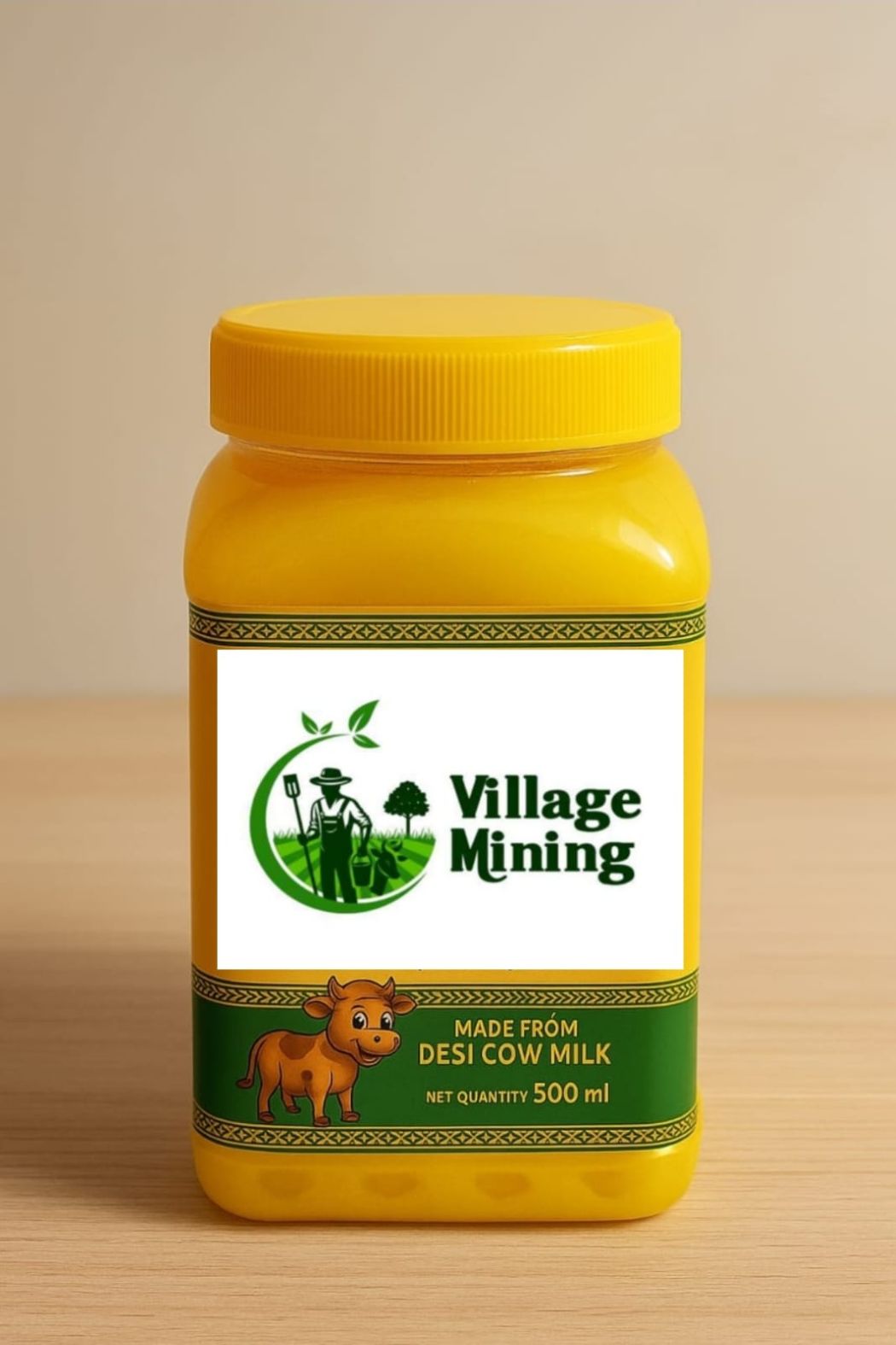 healthy india pure cow ghee (250ml)