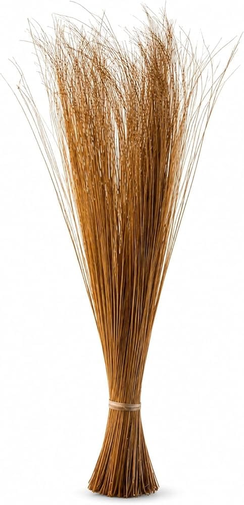 🧹 natural handmade coconut broom stick – traditional household broom
